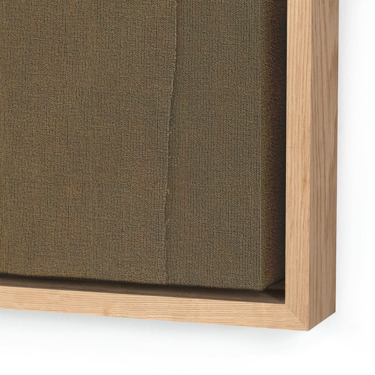 a piece of cardboard in a wooden frame