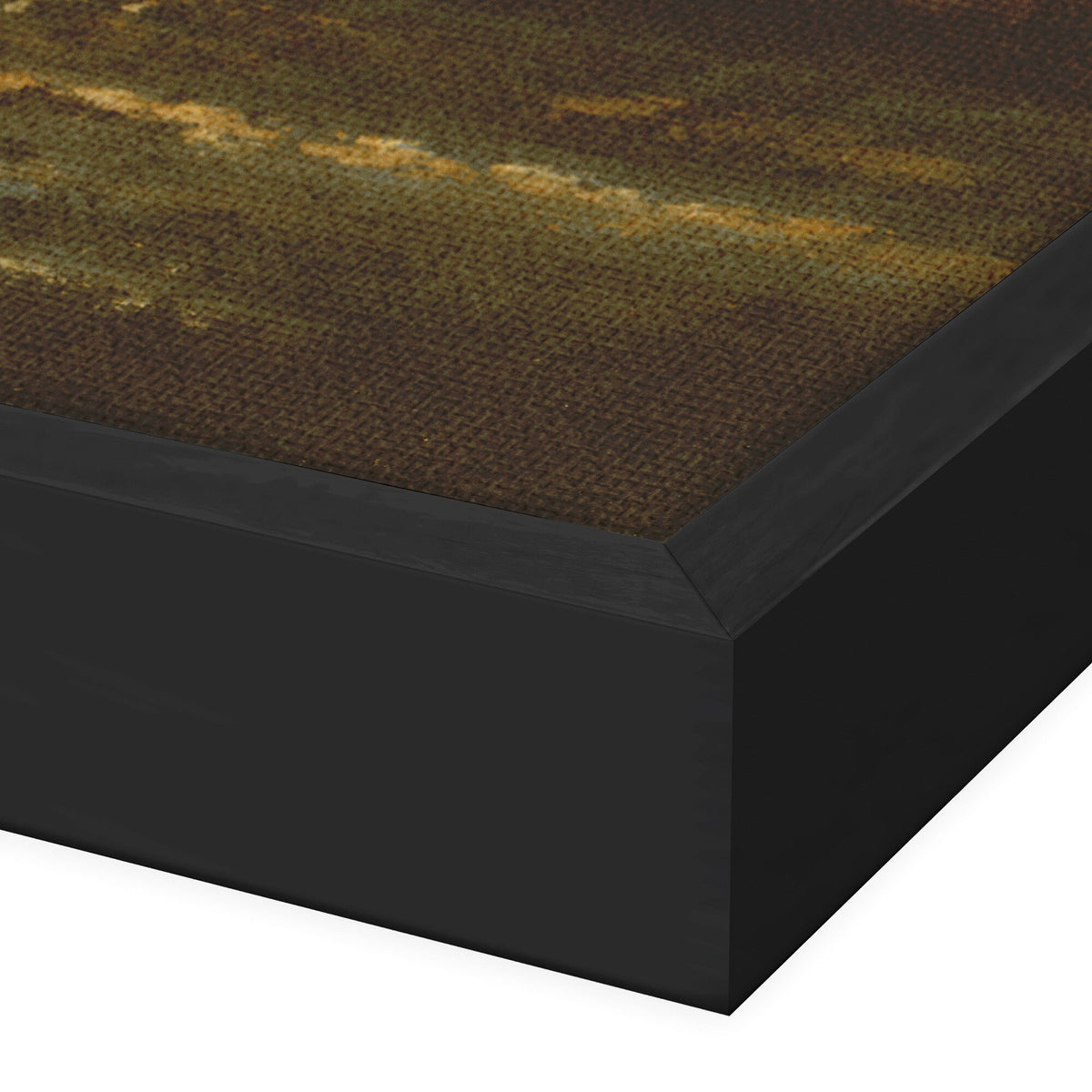 a close up of a black box