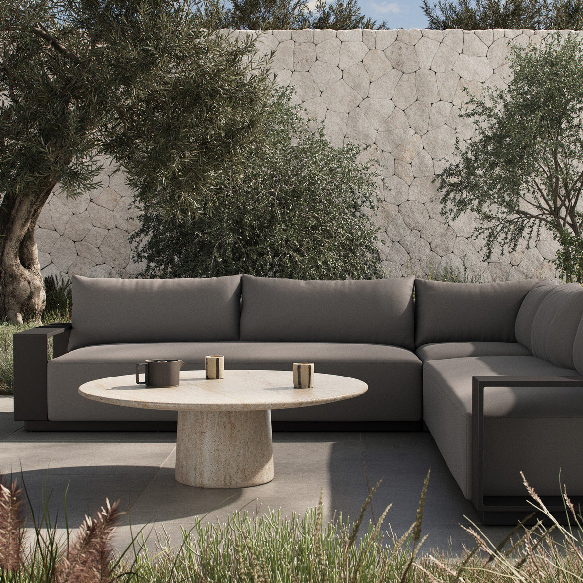 Branford Outdoor Metal 3 Pc Sectional