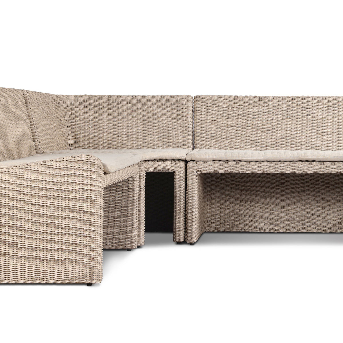 Senna Outdoor Dining Banquette L Shape 106"-Left