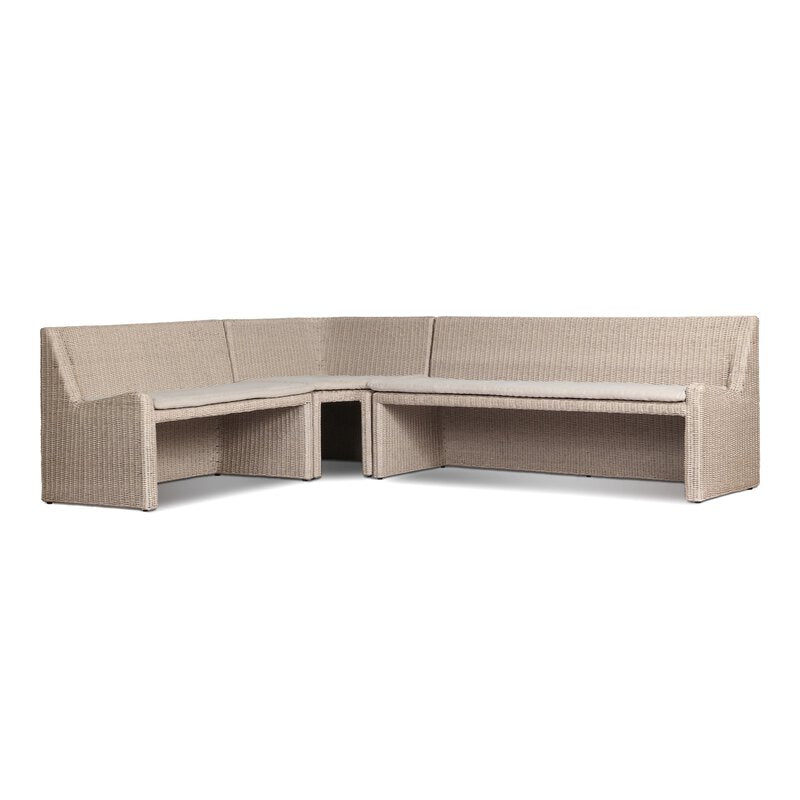Senna Outdoor Dining Banquette L Shape 106"-Left
