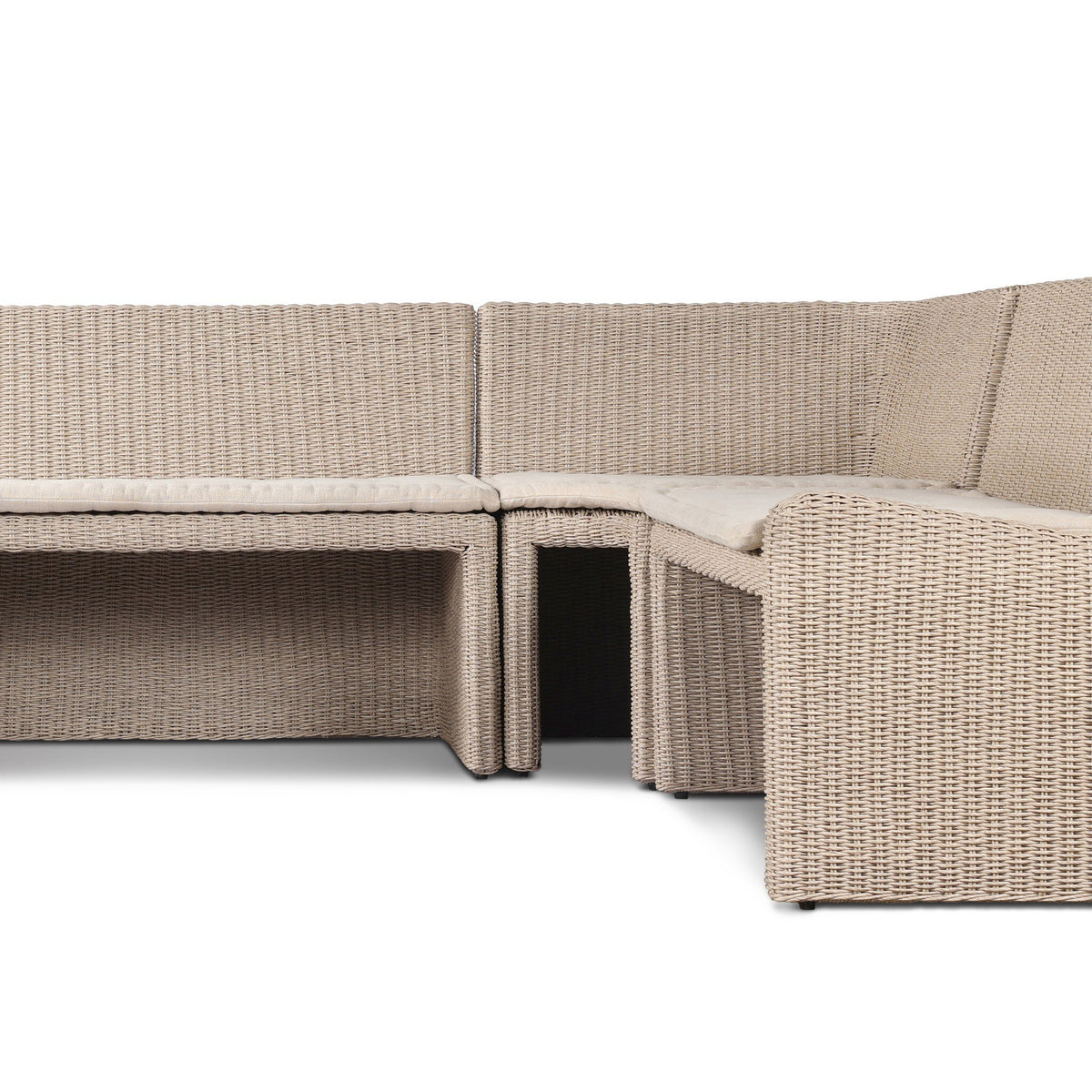 Senna Outdoor Dining Banquette L Shape 106"-Right