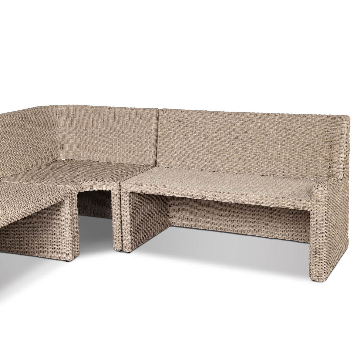 Senna Outdoor Dining Banquette L Shape 132"
