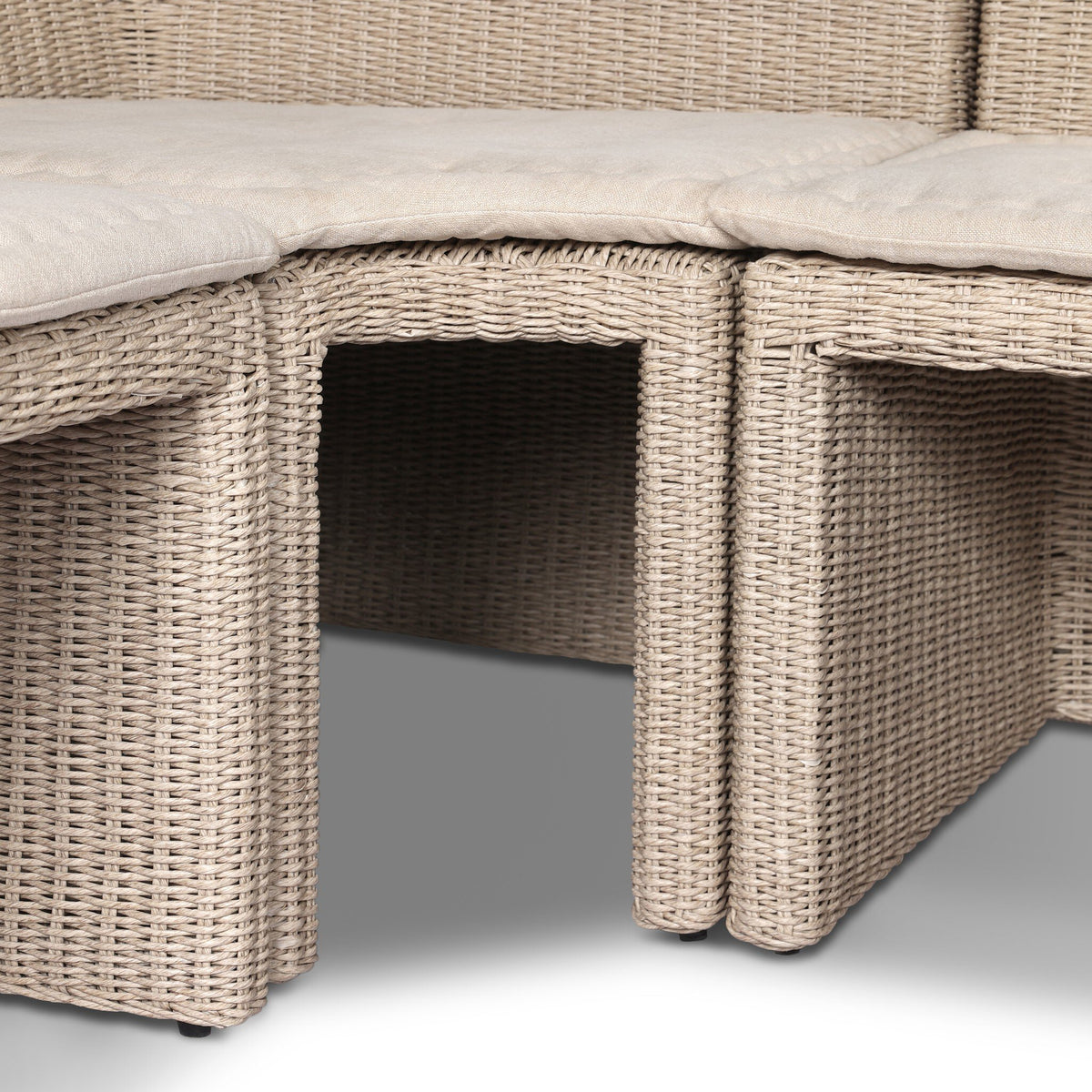 Senna Outdoor Dining Banquette L Shape 132"