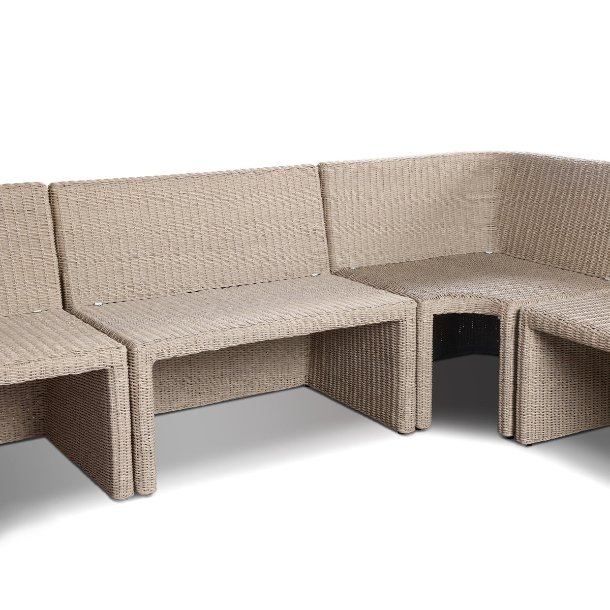 Senna Outdoor Dining Banquette L Shape 132"