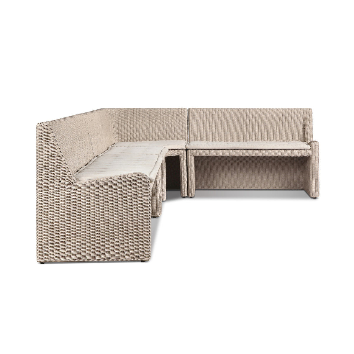 Senna Outdoor Dining Banquette L Shape 132"