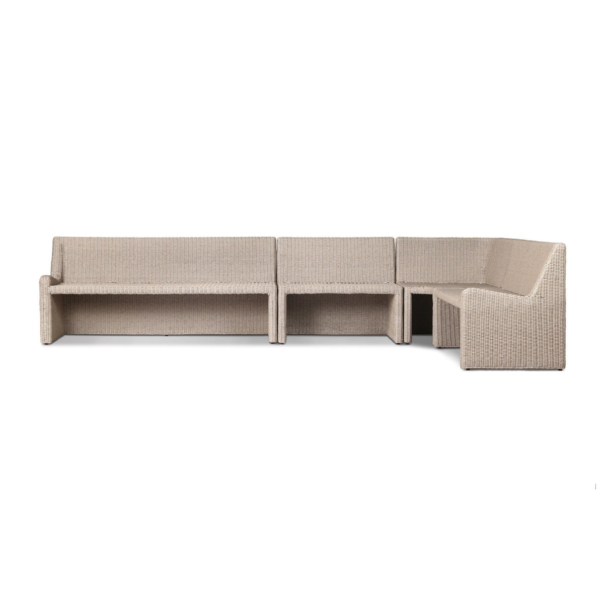 Senna Outdoor Dining Banquette L Shape 132"