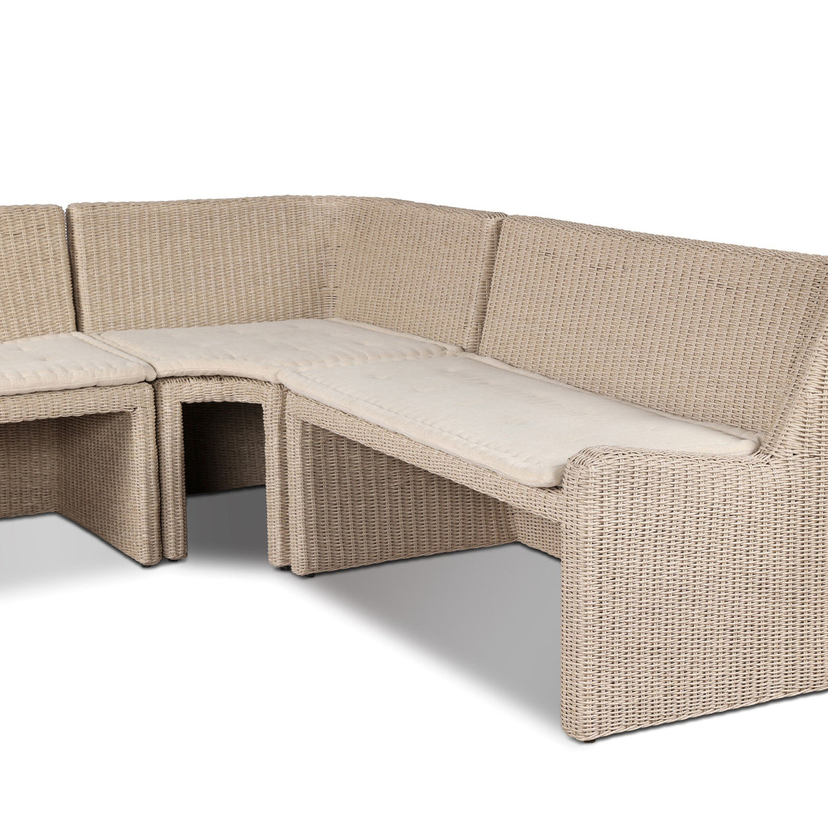 Senna Outdoor Dining Banquette L Shape 83"