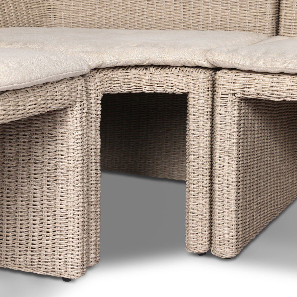 Senna Outdoor Dining Banquette L Shape 83"