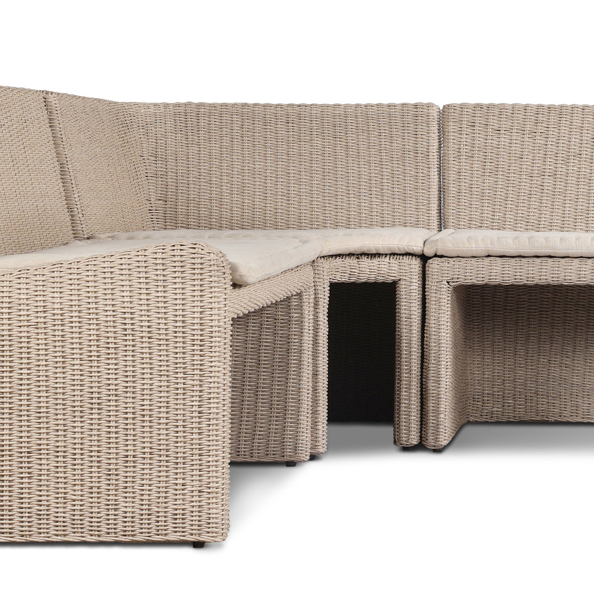 Senna Outdoor Dining Banquette L Shape 83"