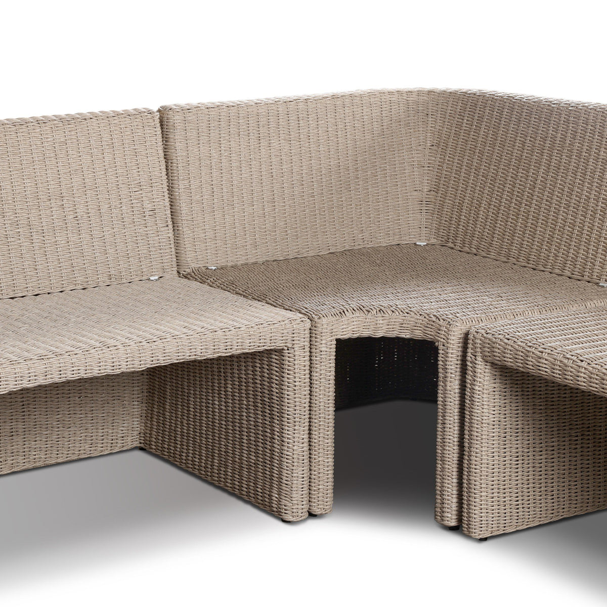 Senna Outdoor Dining Banquette L Shape 83"