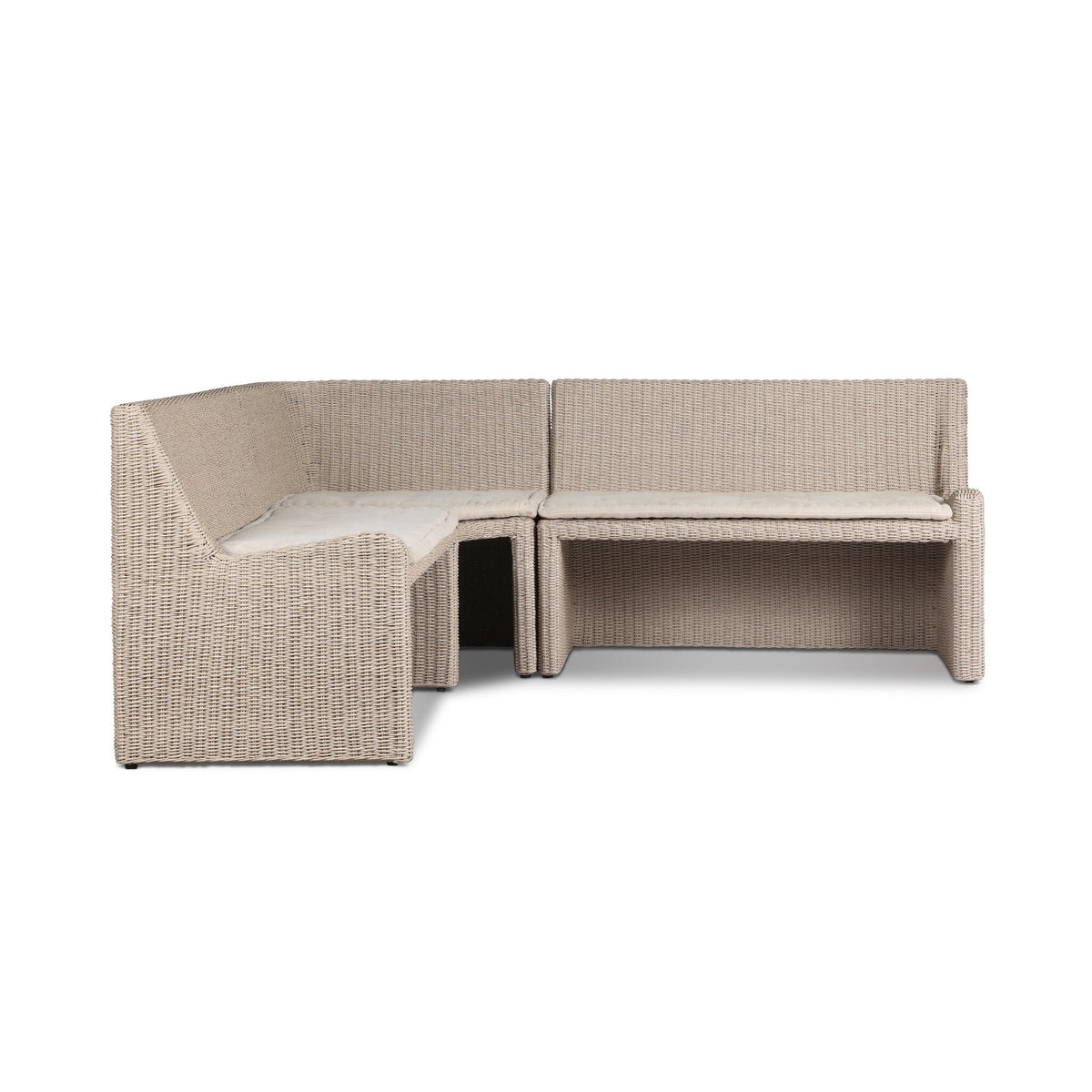 Senna Outdoor Dining Banquette L Shape 83"