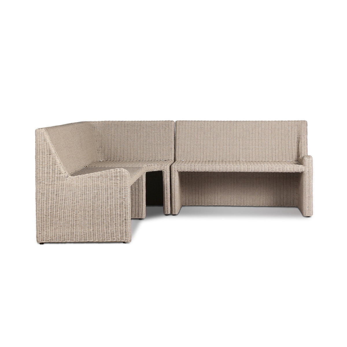 Senna Outdoor Dining Banquette L Shape 83"