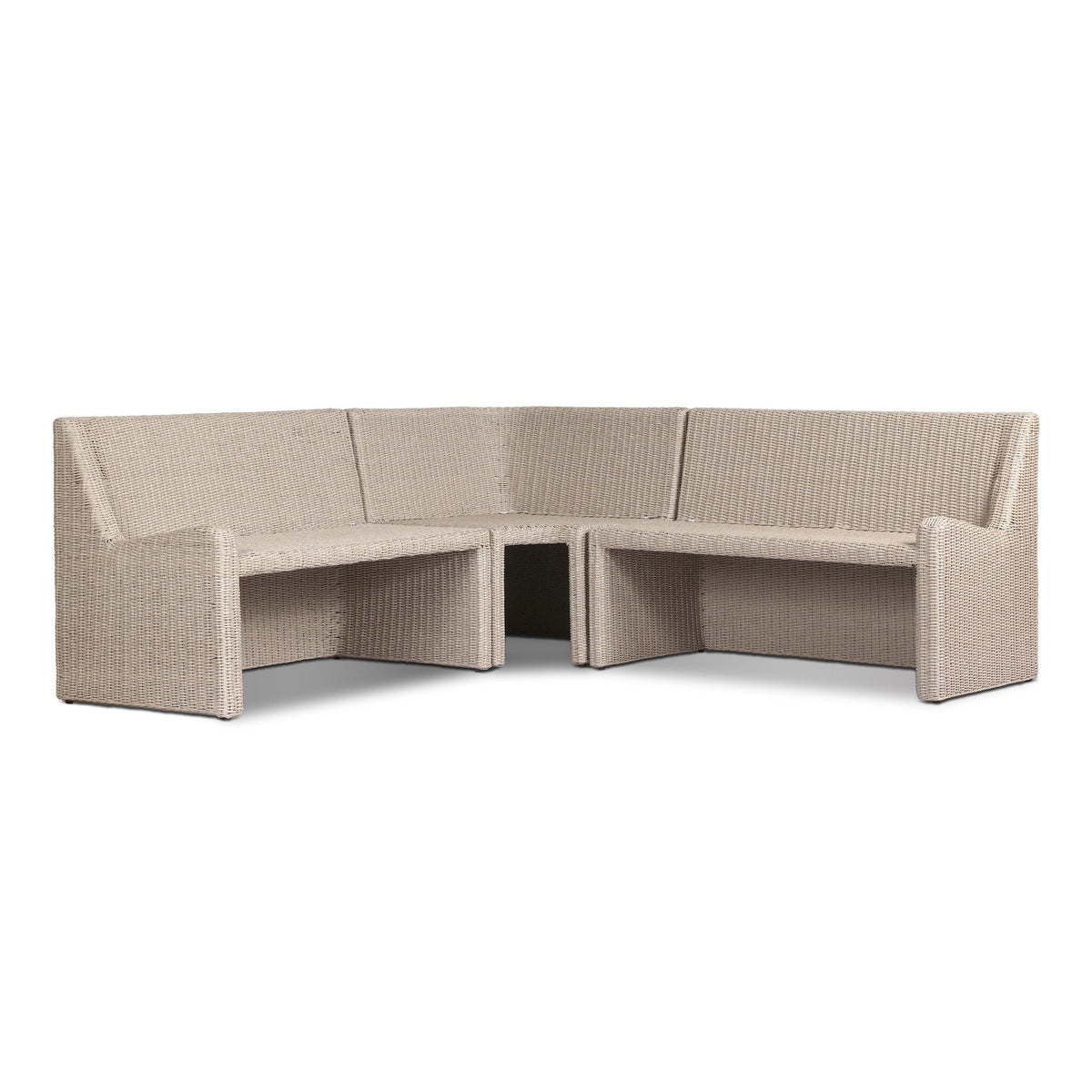 Senna Outdoor Dining Banquette L Shape 83"
