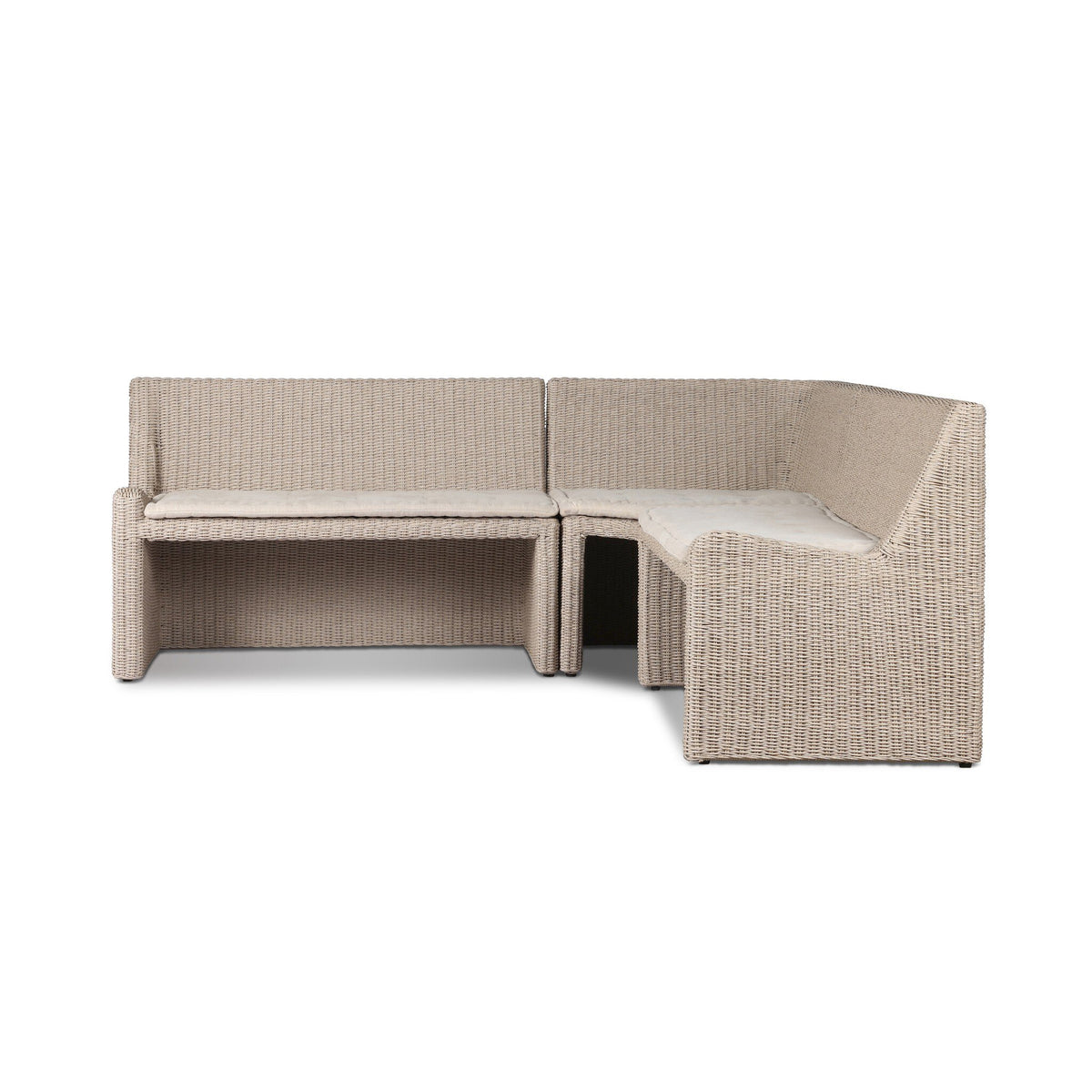 Senna Outdoor Dining Banquette L Shape 83"