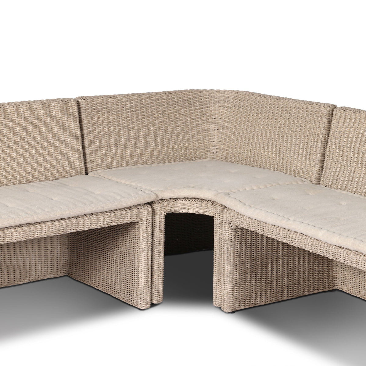 Senna Outdoor Dining Banquette U Shape 166" - Four Hands (250664-001)