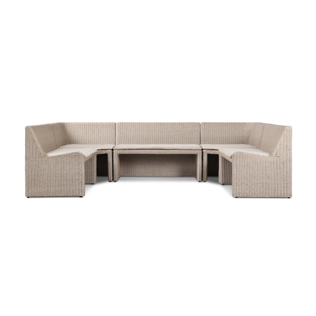 Senna Outdoor Dining Banquette U Shape 166" - Four Hands (250664-001)
