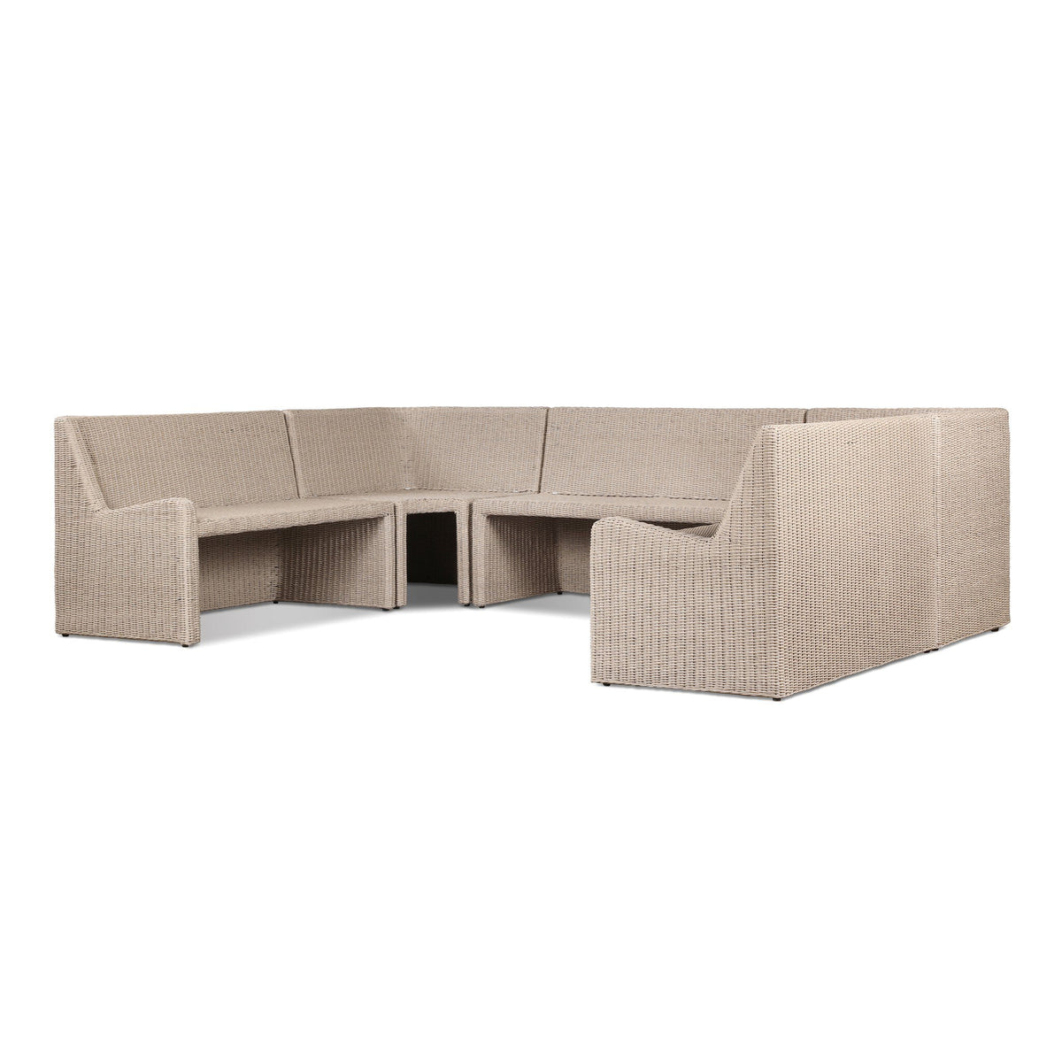 Senna Outdoor Dining Banquette U Shape 117"