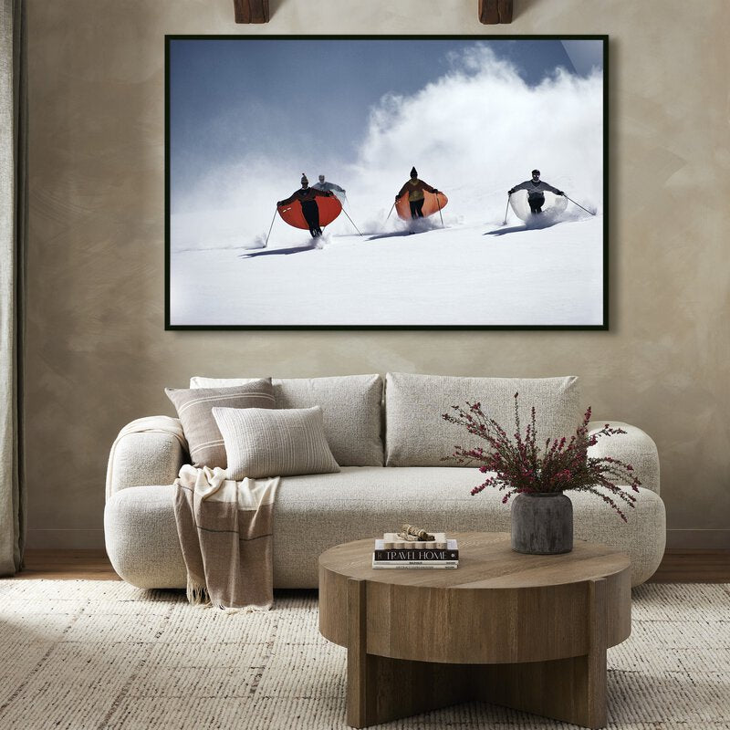 Caped Skiers By Slim Aarons
