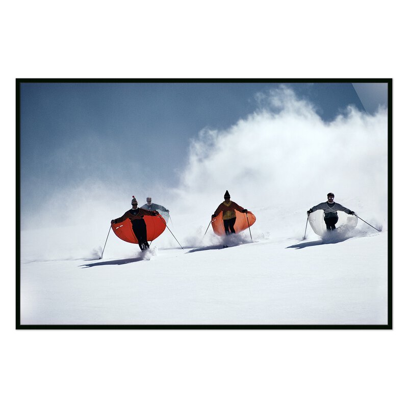 Caped Skiers By Slim Aarons