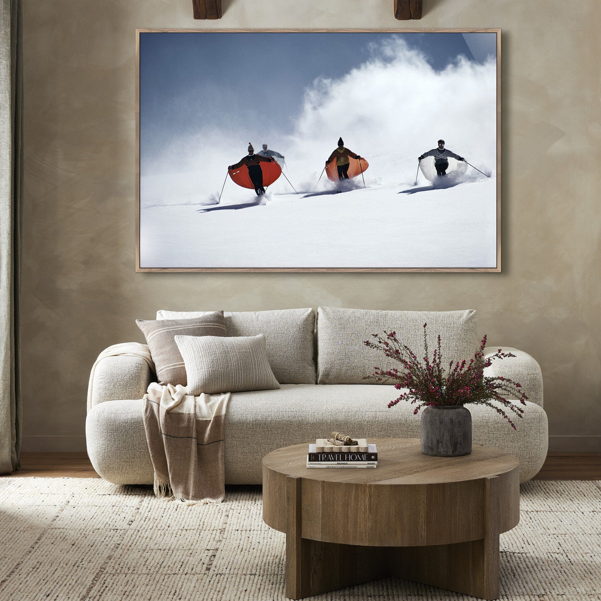 Caped Skiers By Slim Aarons