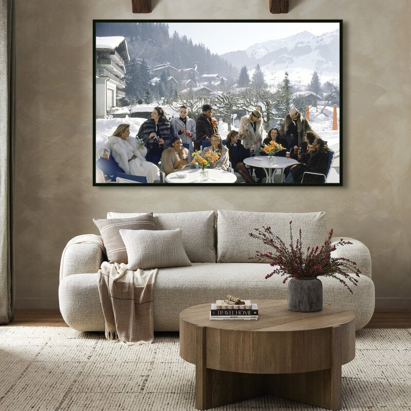 Drinks At Gstaad By Slim Aarons