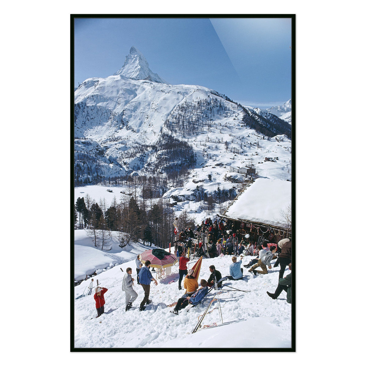 Zermatt Skiing Ii By Slim Aarons