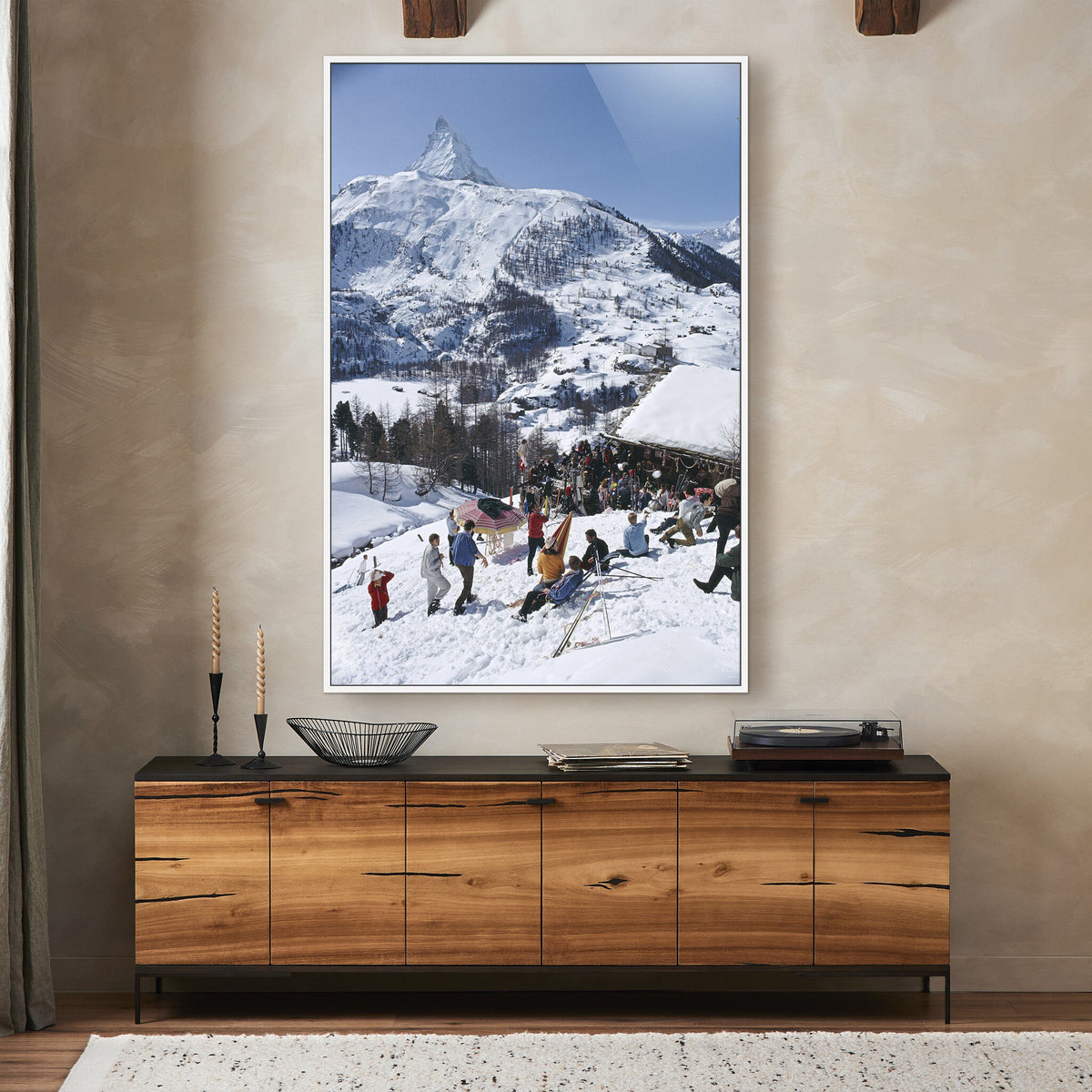 a picture on the wall