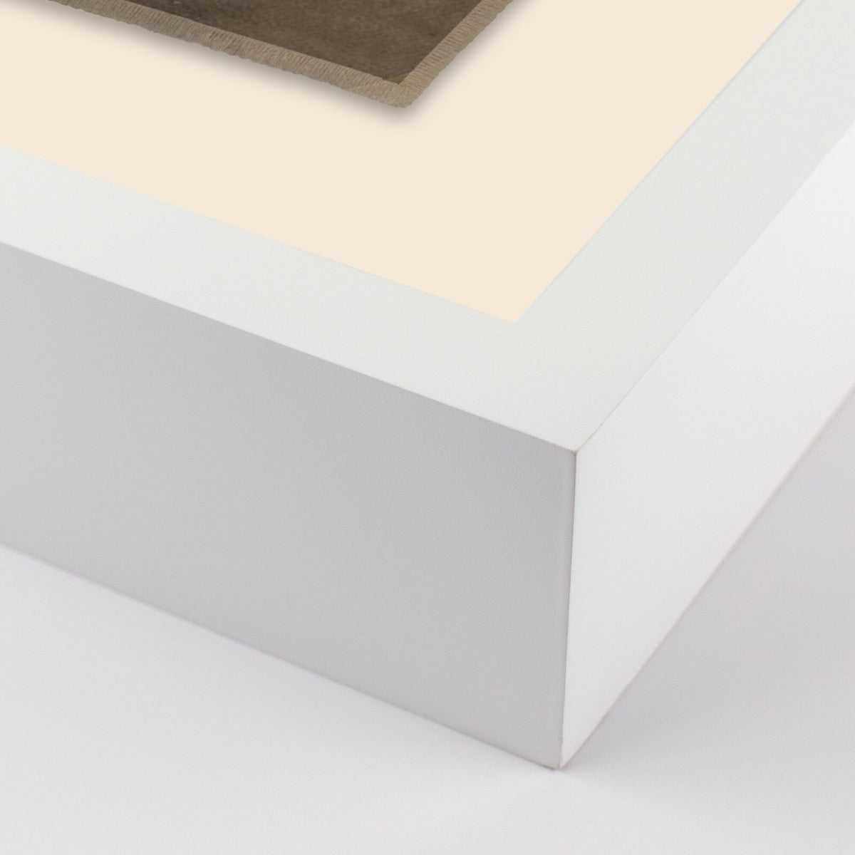 a close up of a white box