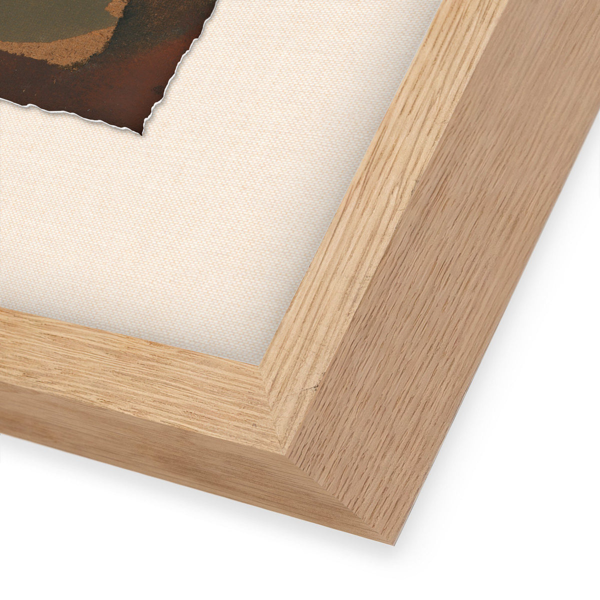 a close up of a wood frame