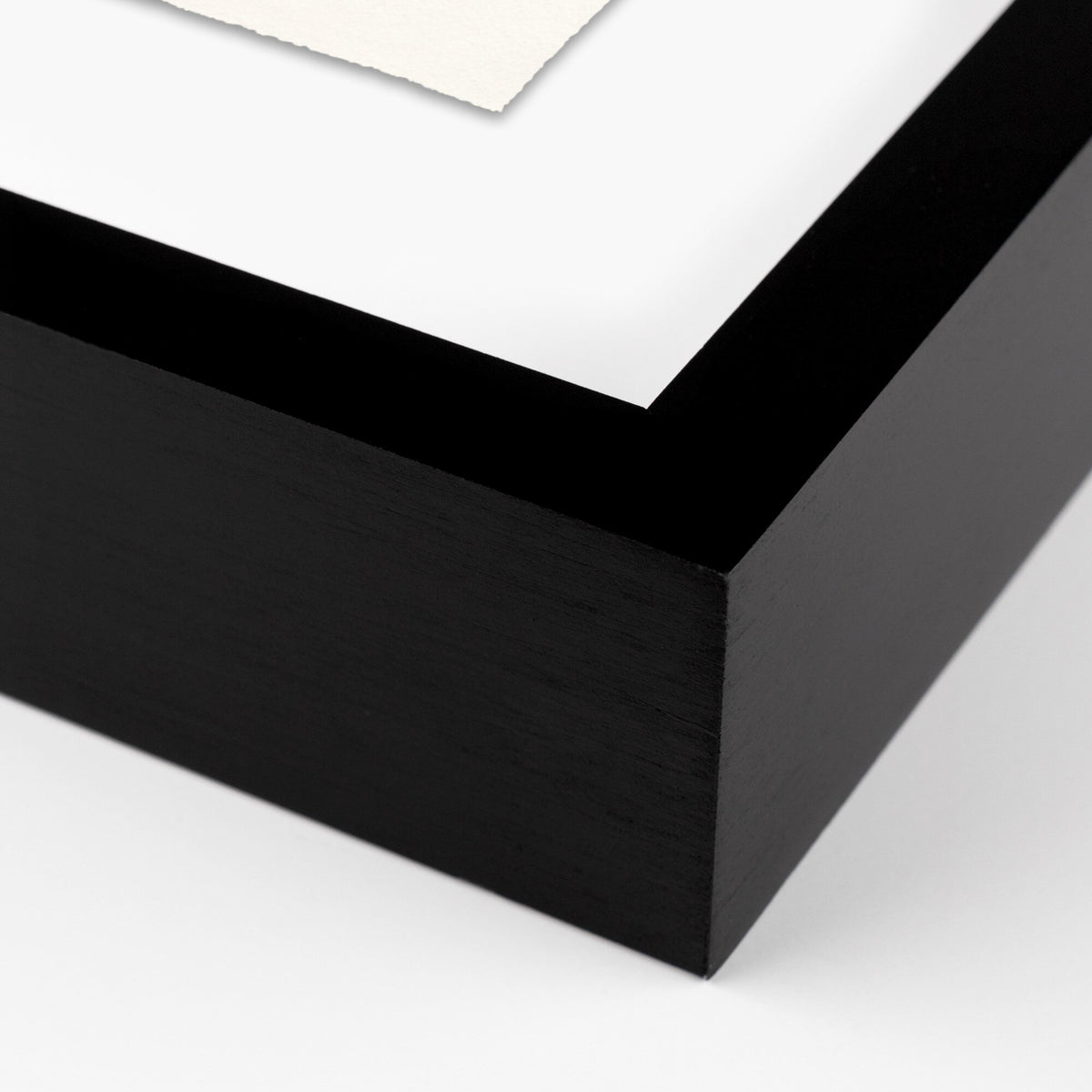 a close up of a black frame