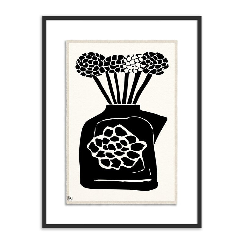Woodblock Floral Iii By Roseanne Kenny