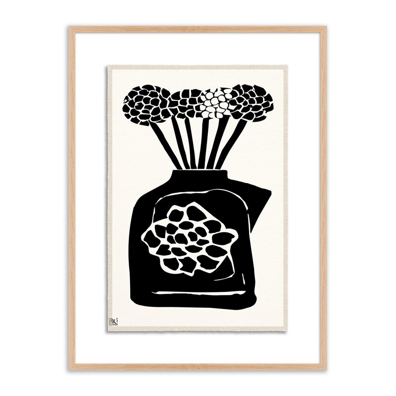 Woodblock Floral Iii By Roseanne Kenny