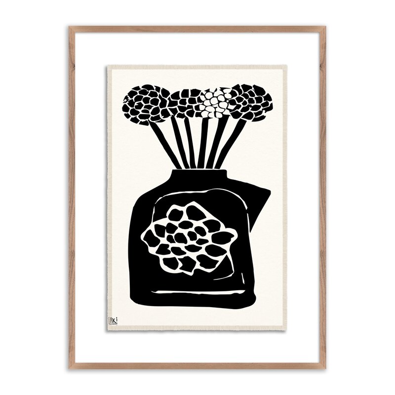 Woodblock Floral Iii By Roseanne Kenny