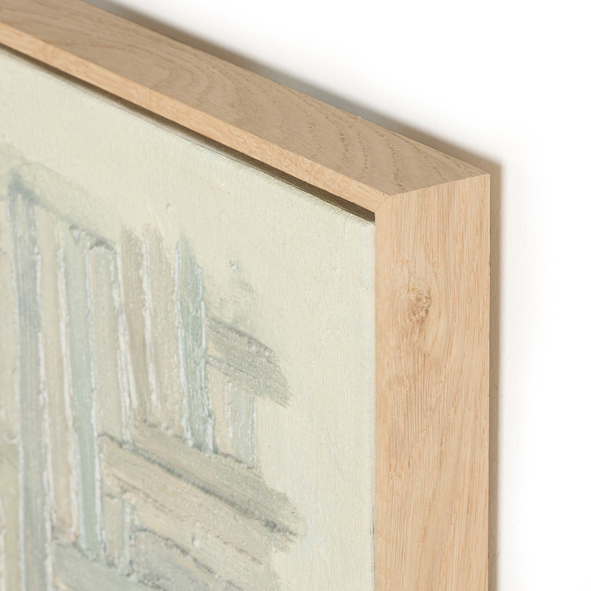 a close up of a painting