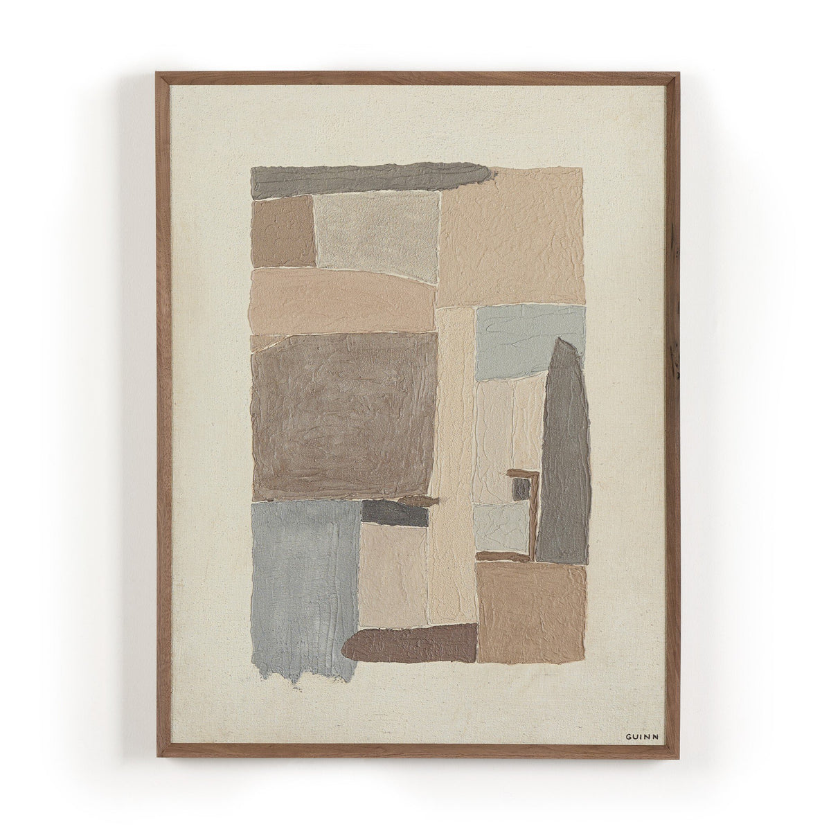 a framed art piece of paper