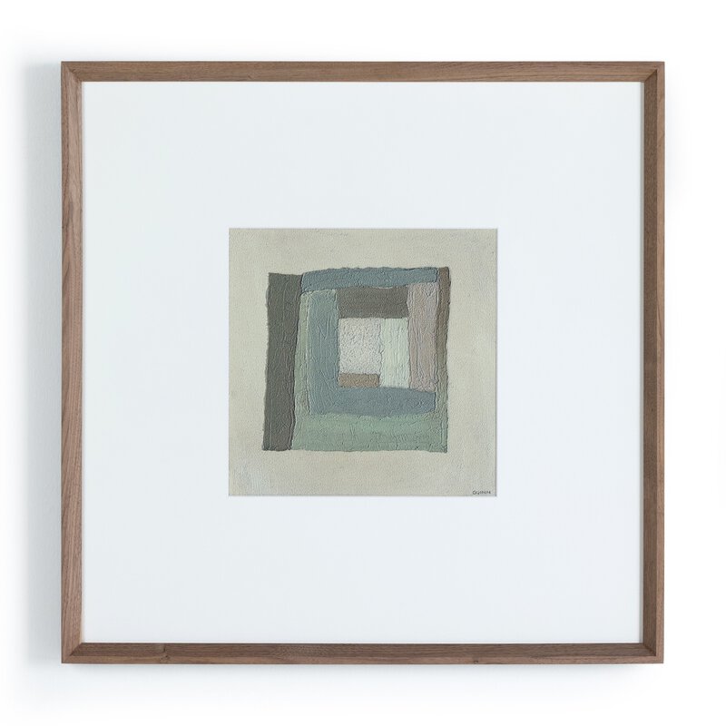 a framed picture of a square
