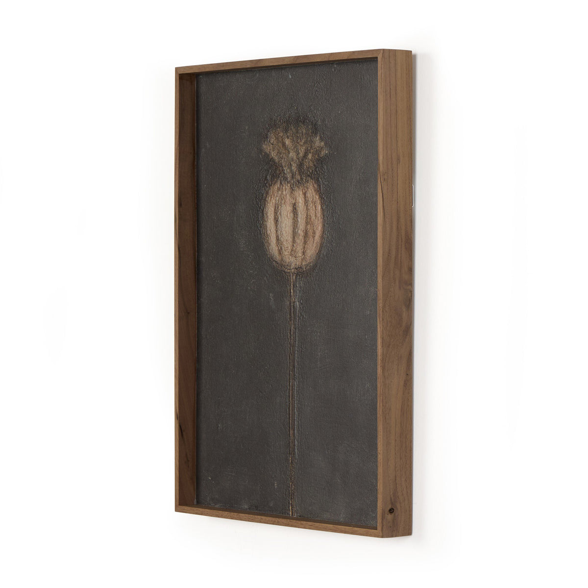 a framed picture of a flower
