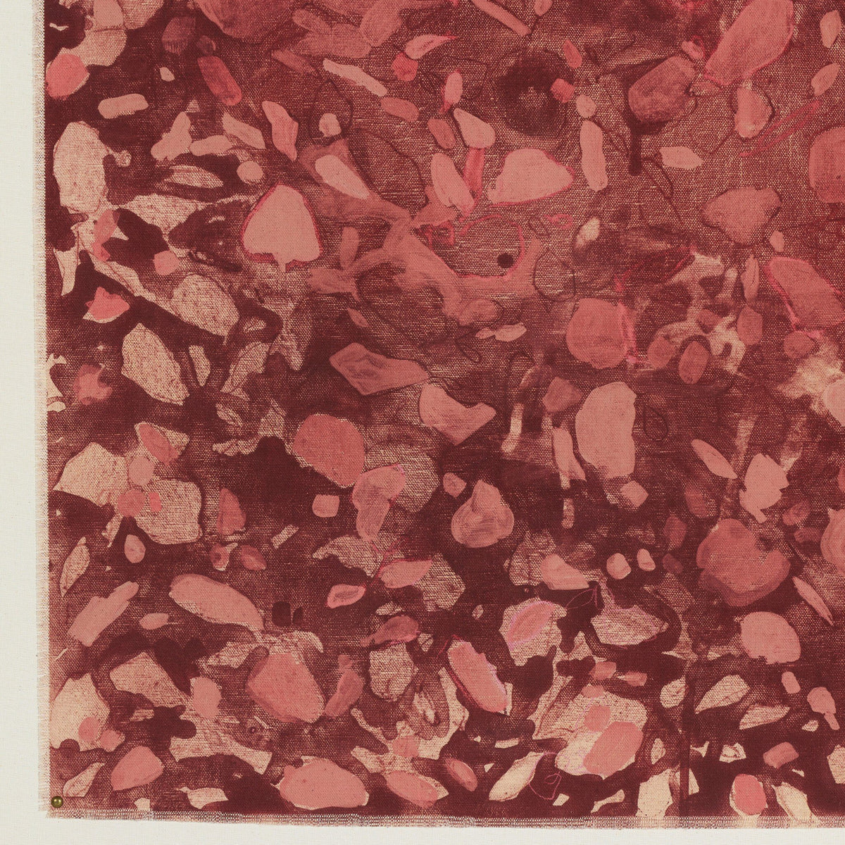 a close-up of a red and white surface
