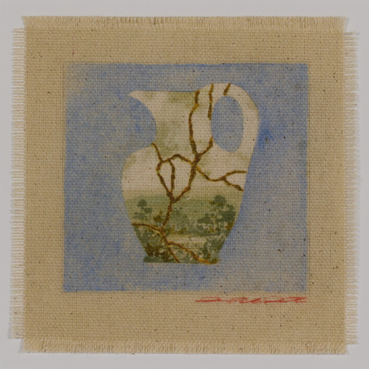Poetic Mend Blue 1 By Laurel-Dawn Latshaw - Four Hands (FH-14453)