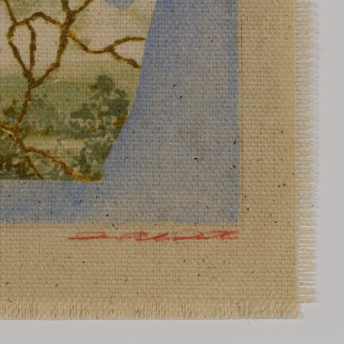 Poetic Mend Blue 1 By Laurel-Dawn Latshaw - Four Hands (250910-003)