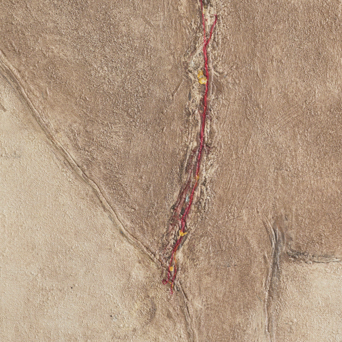 a close up of a crack in a wall