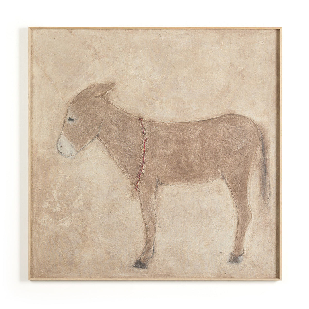 a painting of a donkey
