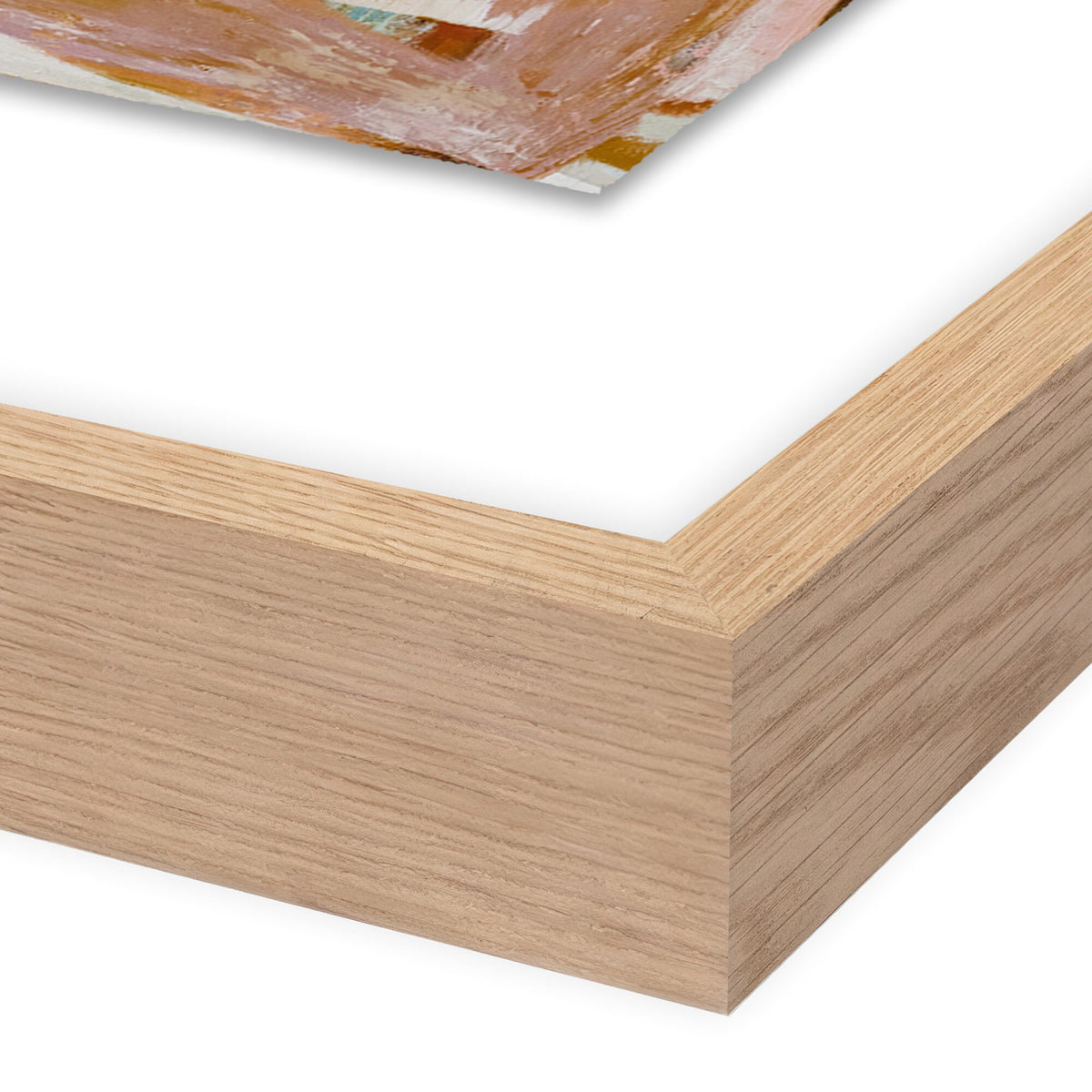a close up of a wood frame