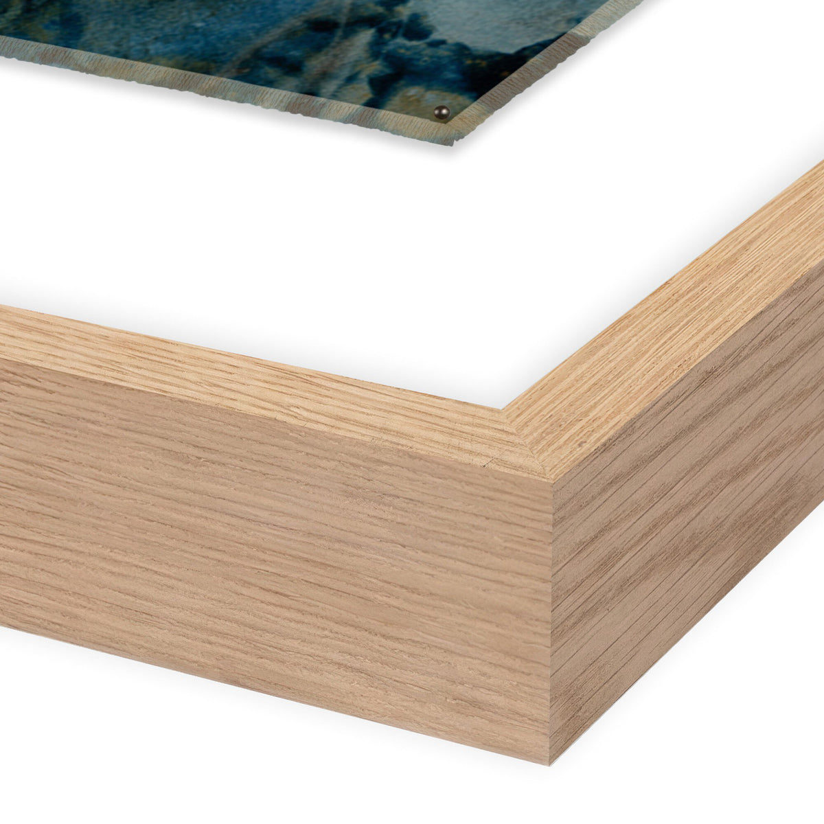 a close up of a wood frame