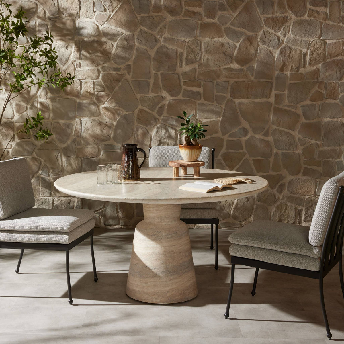 Marsh Outdoor Dining Table-55''
