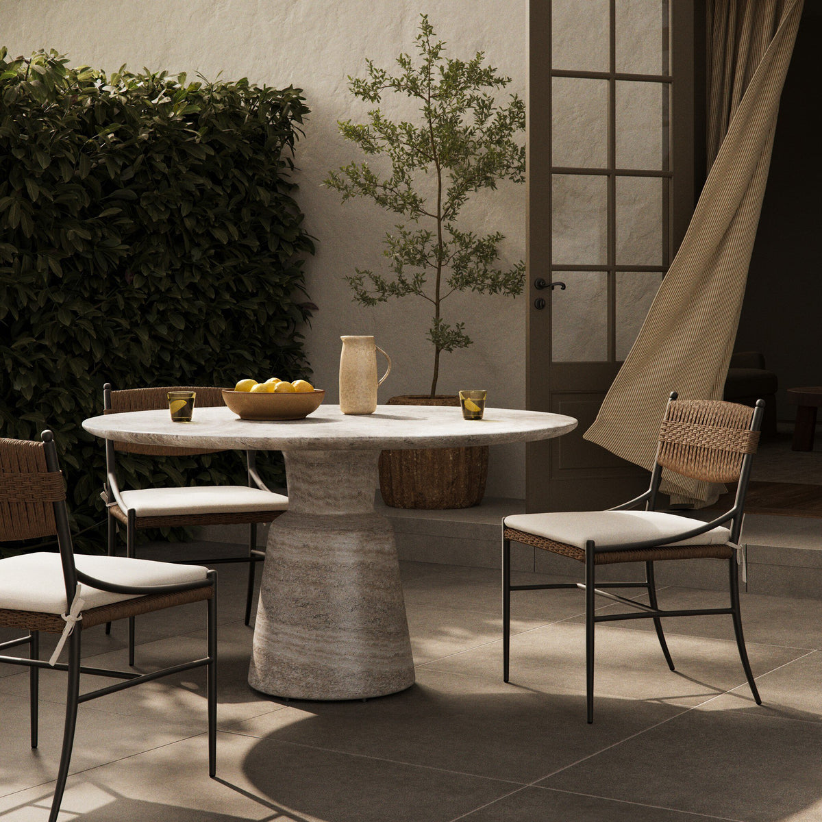 Marsh Outdoor Dining Table-55''