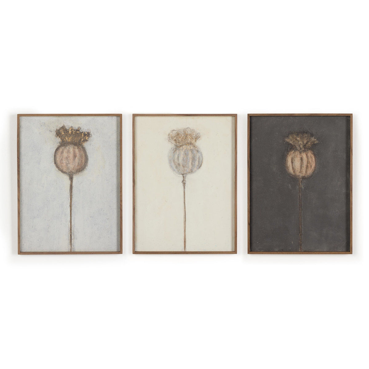 Poppy Triptych By Paul Meyer - Four Hands (FH-14577)