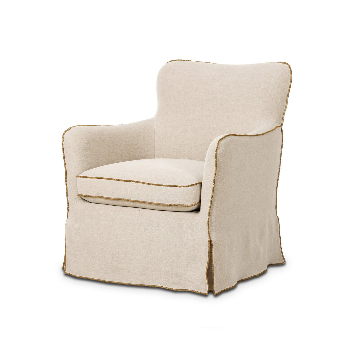 Devon Slipcover Swivel Chair