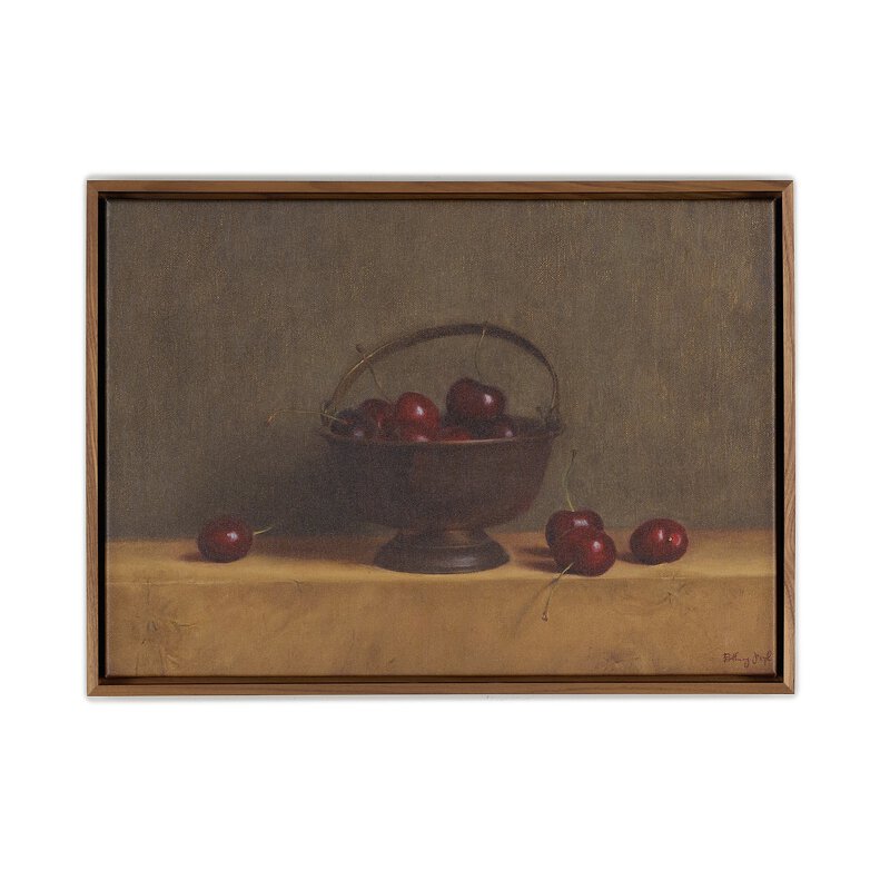 Red Cherries On Red Oak By Bethany Joseph
